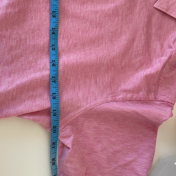 Eton Oxford Pique Contemporary Fit Popover Shirt Pink L - Picture 15 of 15